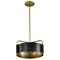 Nuvo Altos 3-Light Small Pendant Matte Black and Natural Brass 60/7842 - alternate 5
